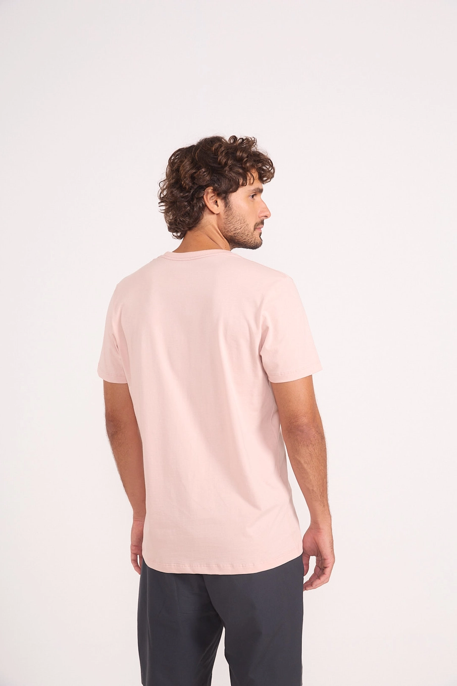 Camiseta Masculina Básica Rosa