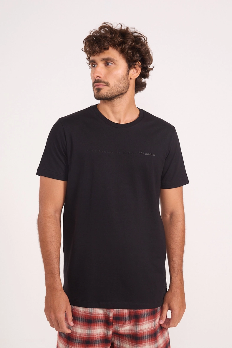 Camiseta Básica Reta Casual