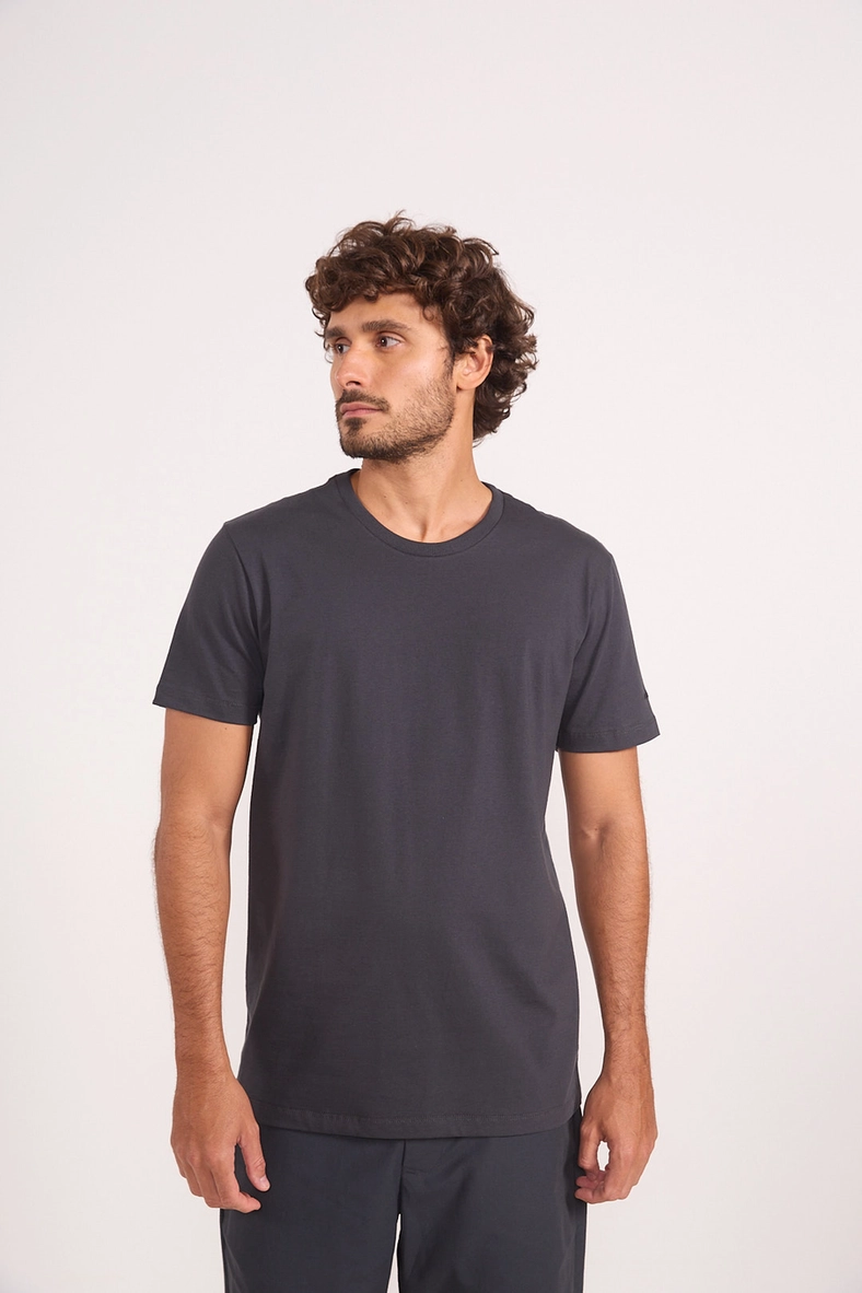 Camiseta Masculina De Algodão Slim