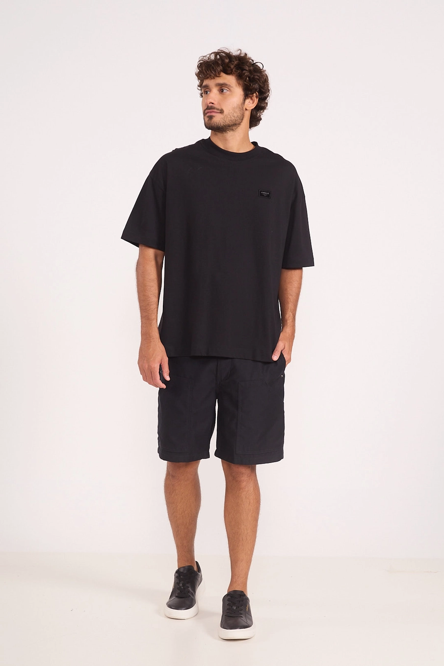 Camiseta Oversized Patch Preto