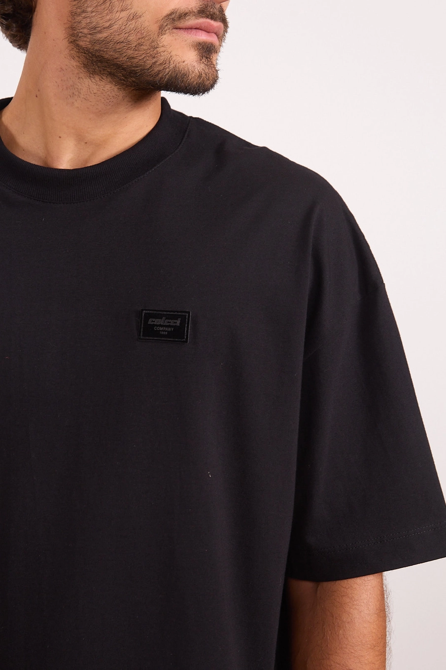 Camiseta Oversized Patch Preto