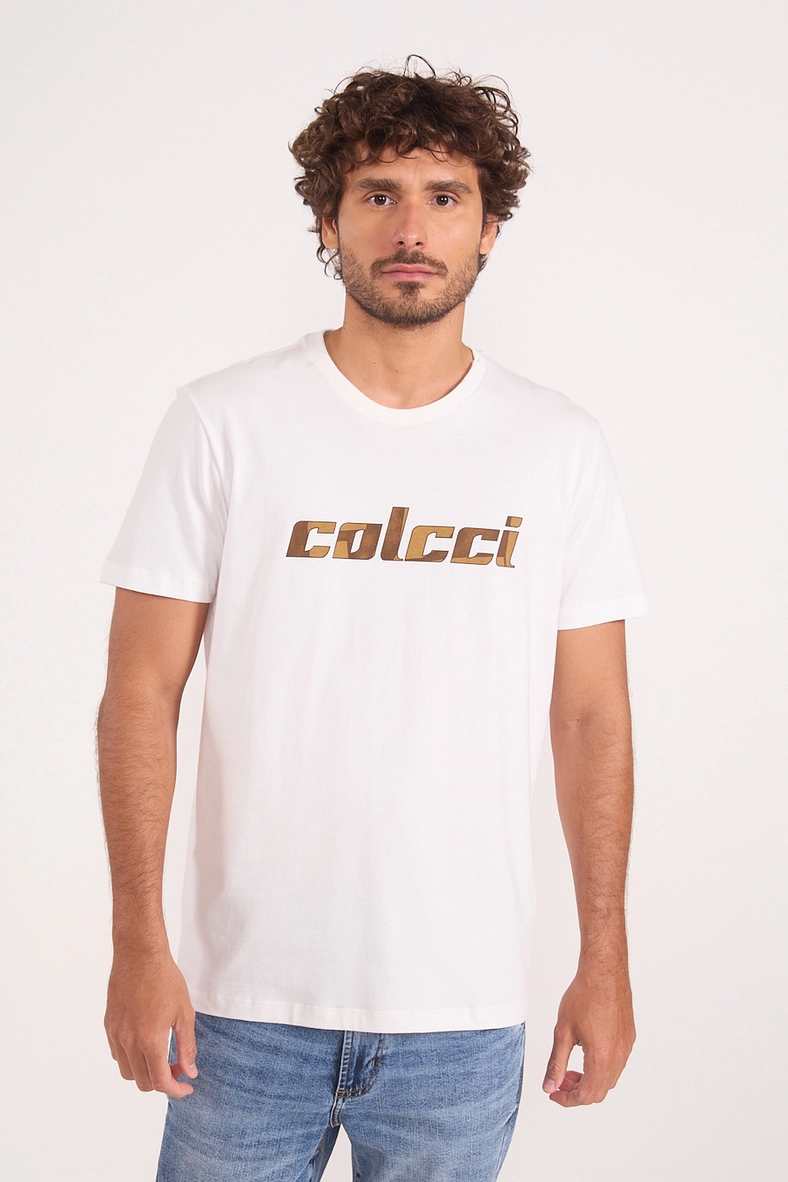 Camiseta Masculina Com Estampa Frontal