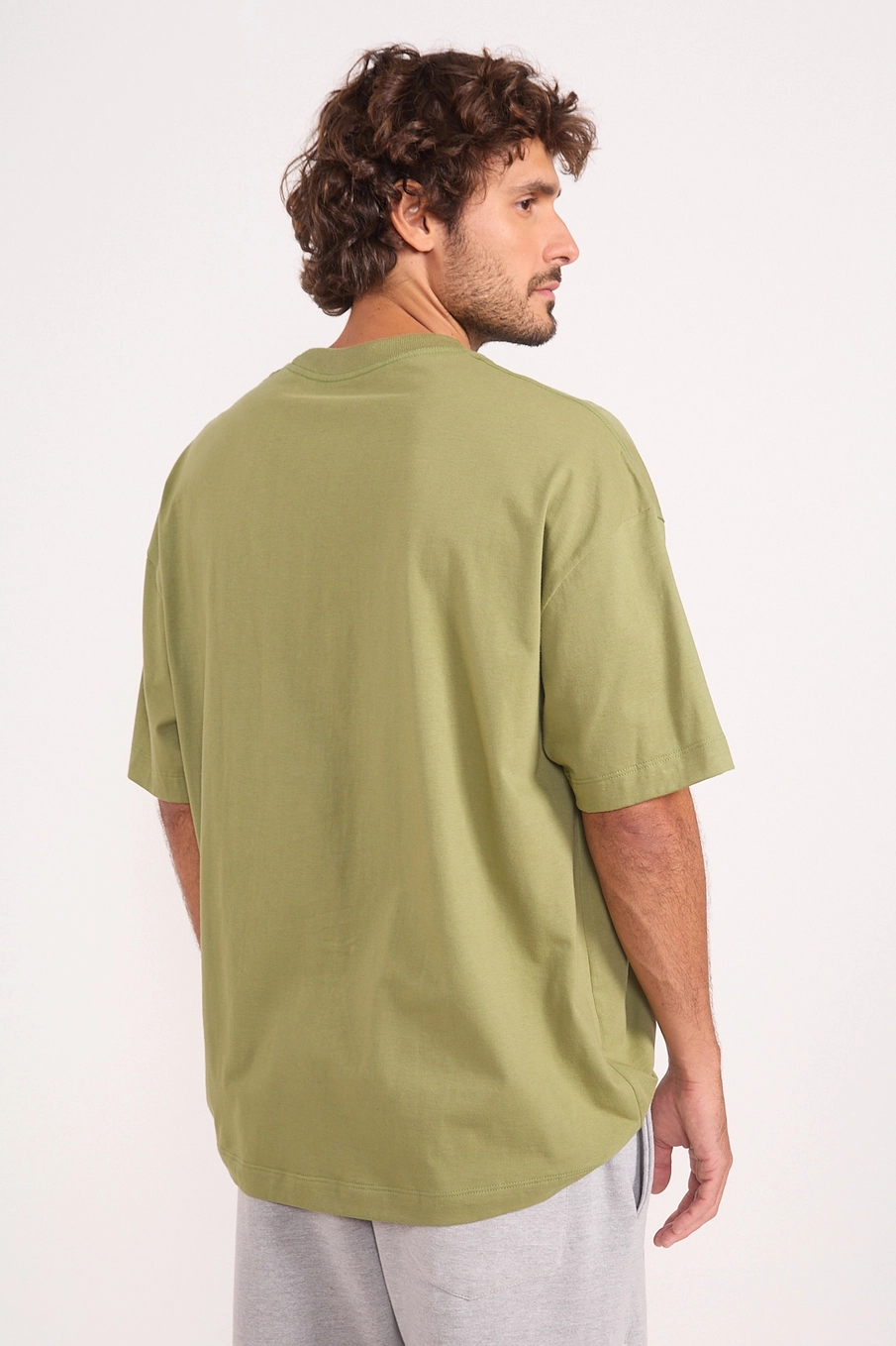 Camiseta Masculina Estampada Records Label Verde