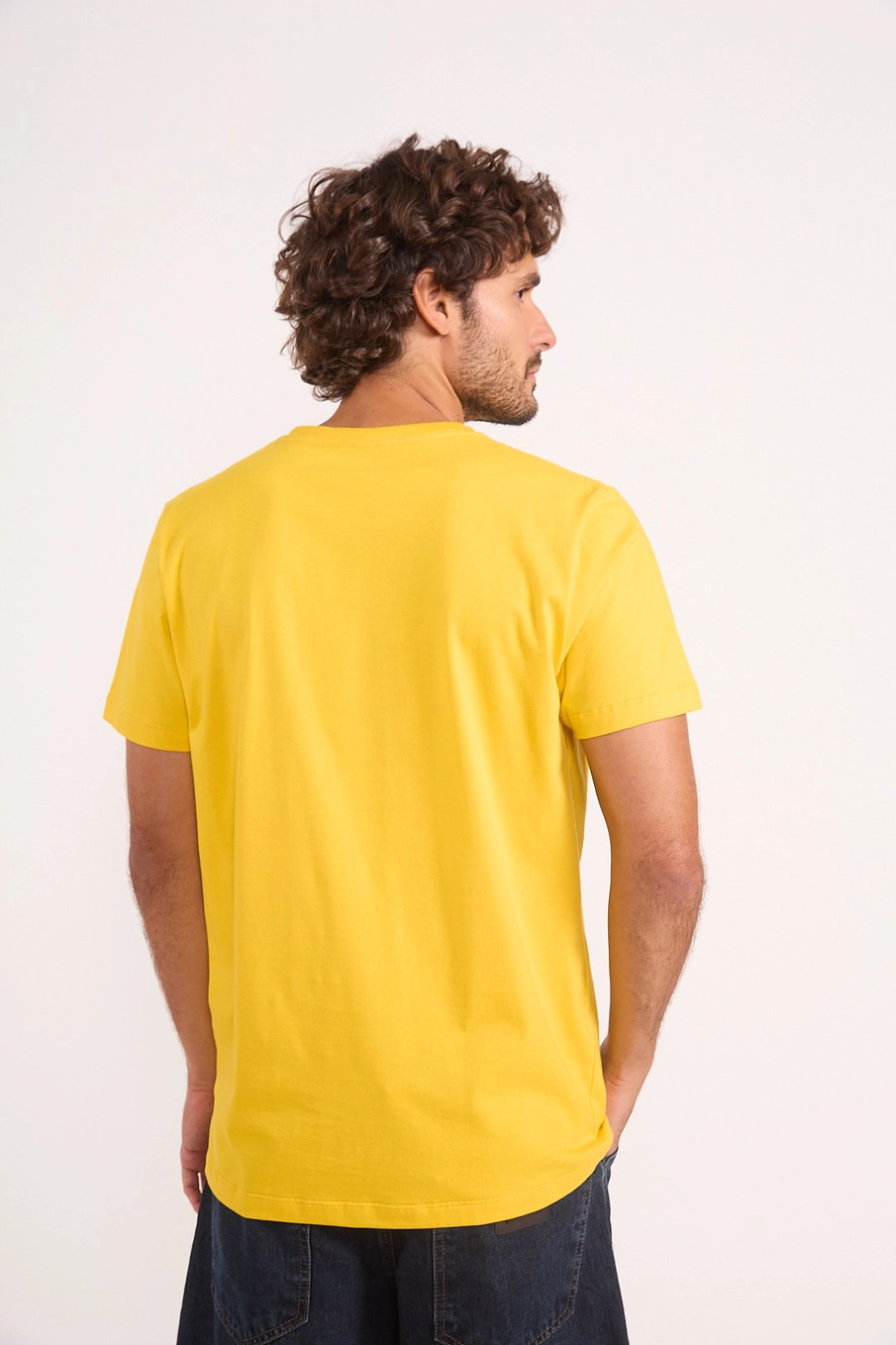 Camiseta Reta Urban Logo Brasil Amarelo