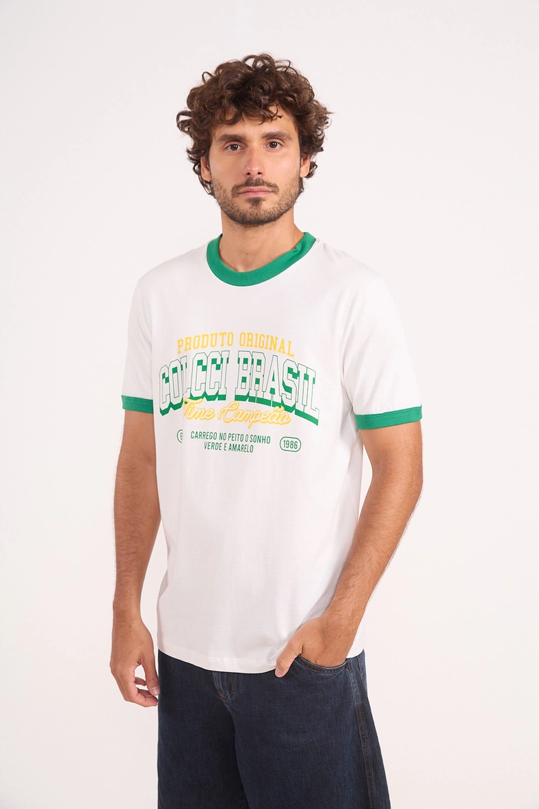 Camiseta Casual Brasil Vintage