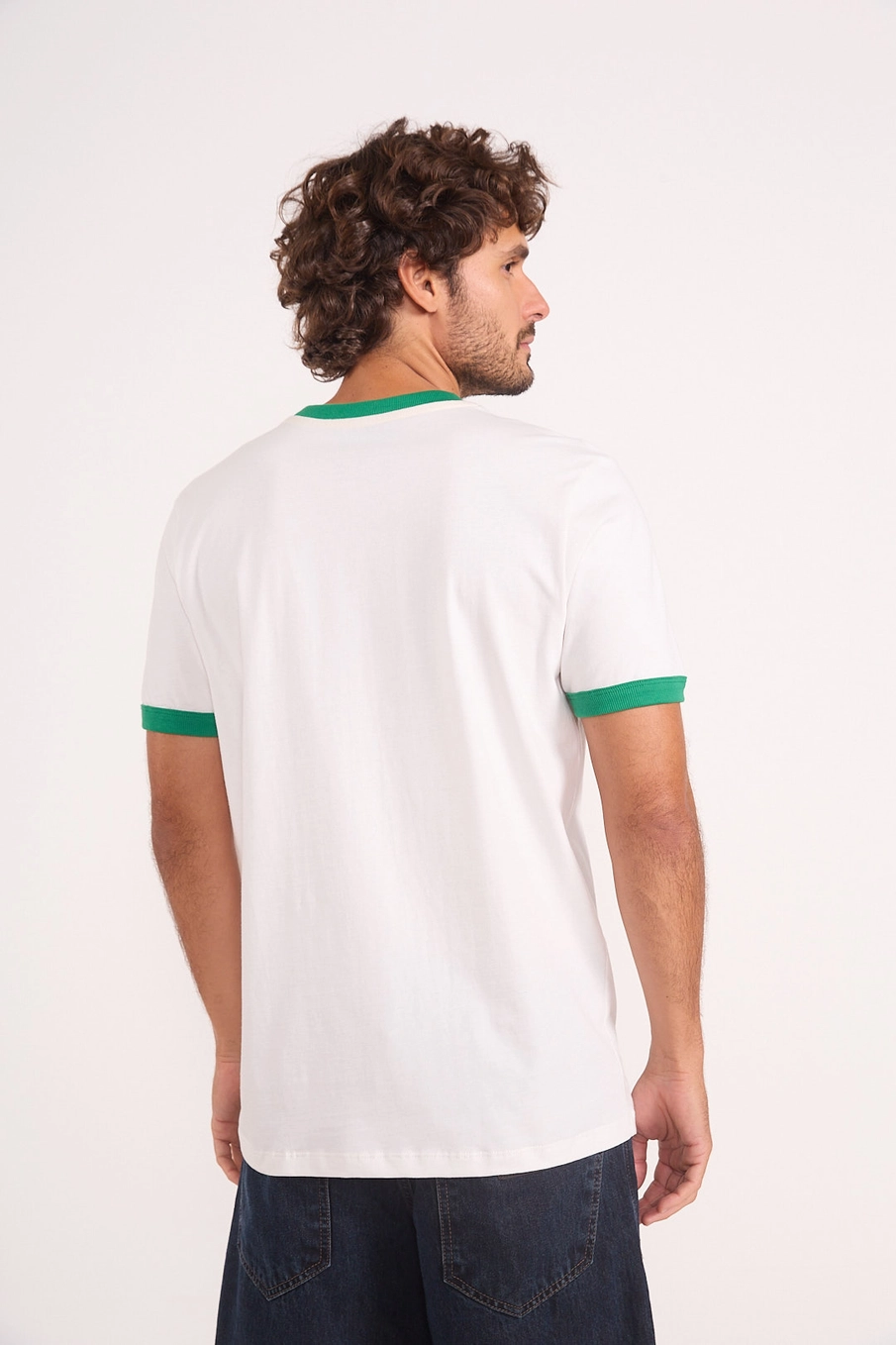 Camiseta Casual Brasil Vintage Off Shell