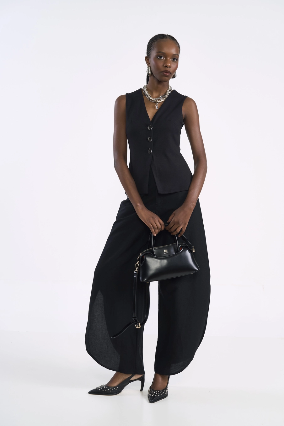 Blusa Feminina Ajustada Preto