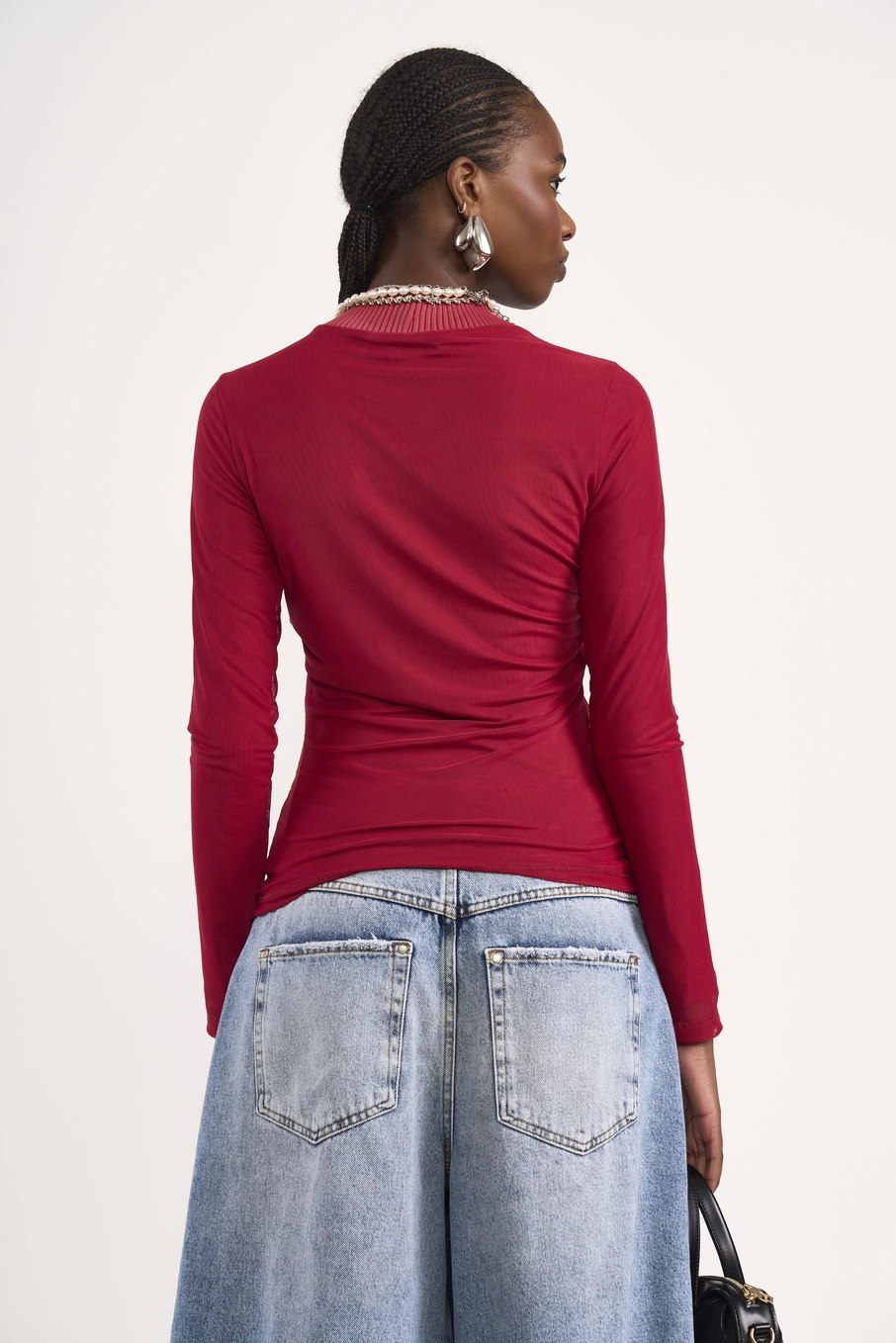 Blusa Gola Alta Segunda Pele Vermelho