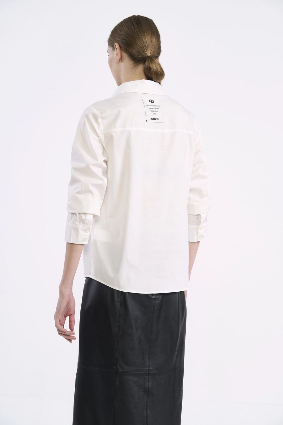 Blusa Algodão Detalhe Drapeado Off Shell