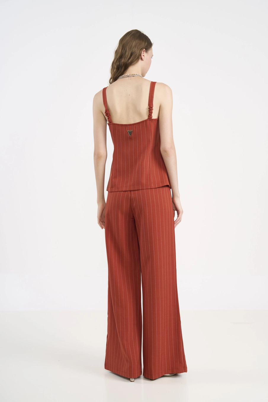 Blusa Estruturada Acinturada com Risca de Giz | Colcci