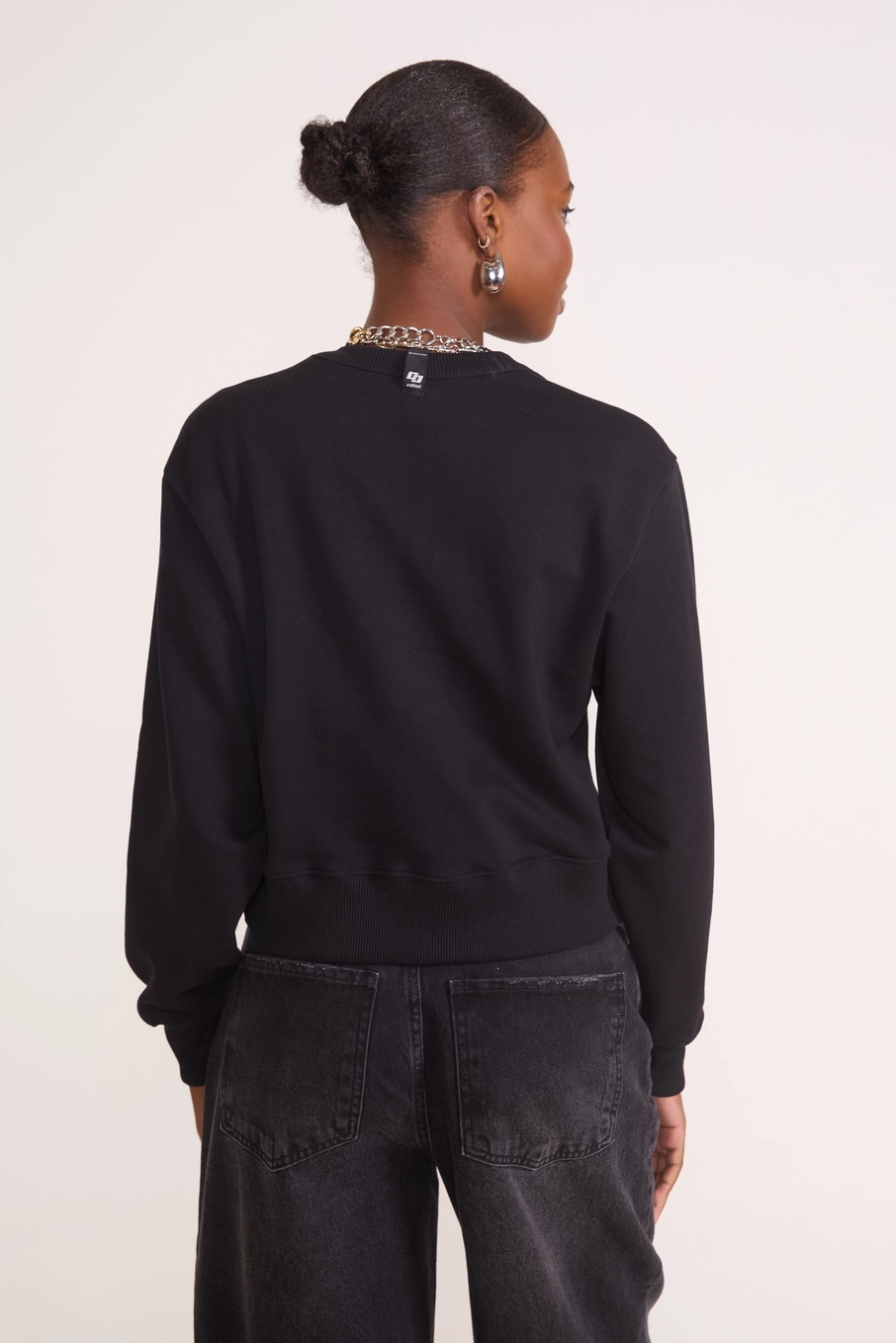 Blusão Feminino Slim Com Logo Preto