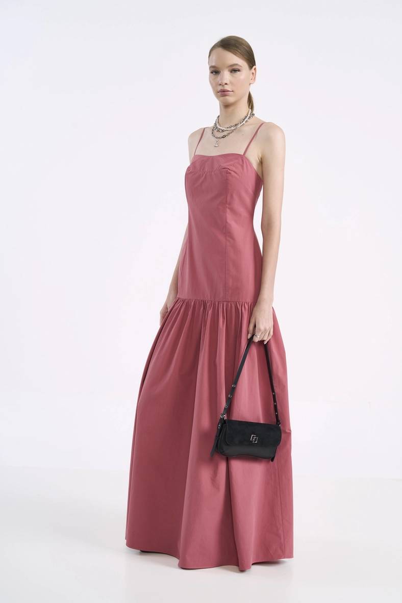 Vestido Longo Com Saia Ampla