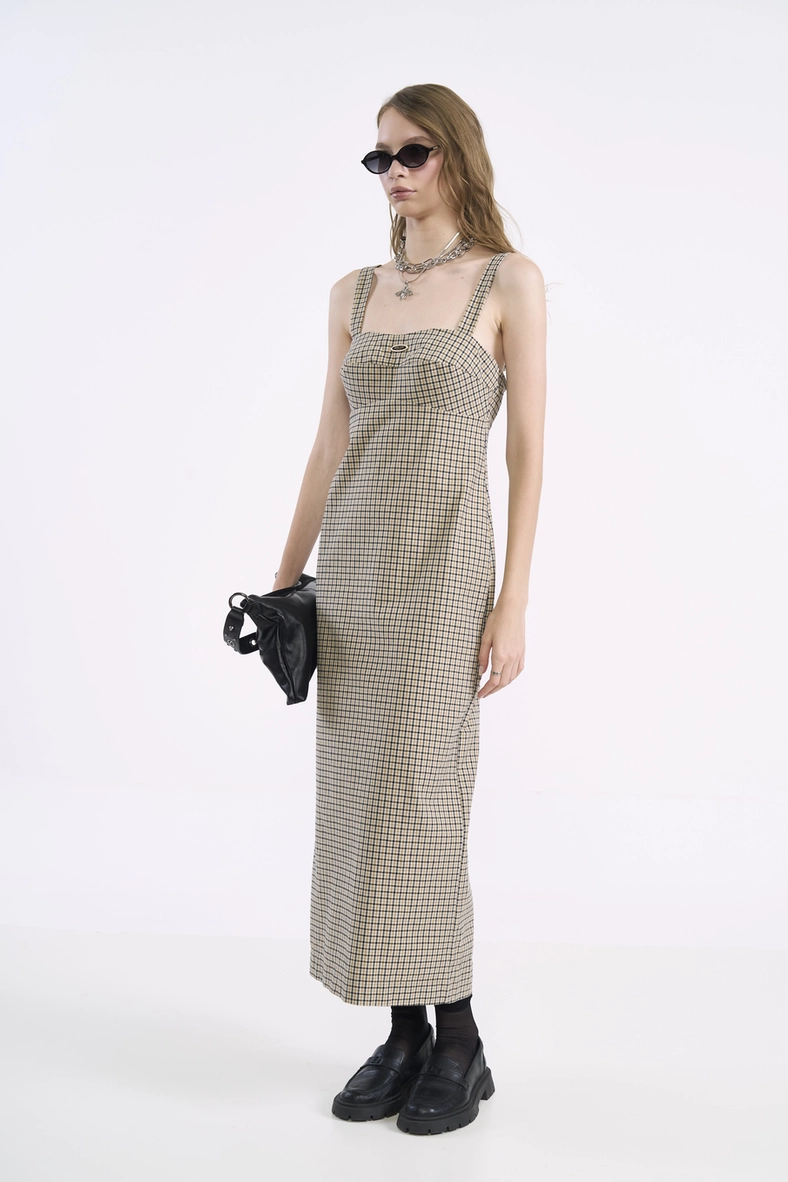 Vestido Midi Xadrez