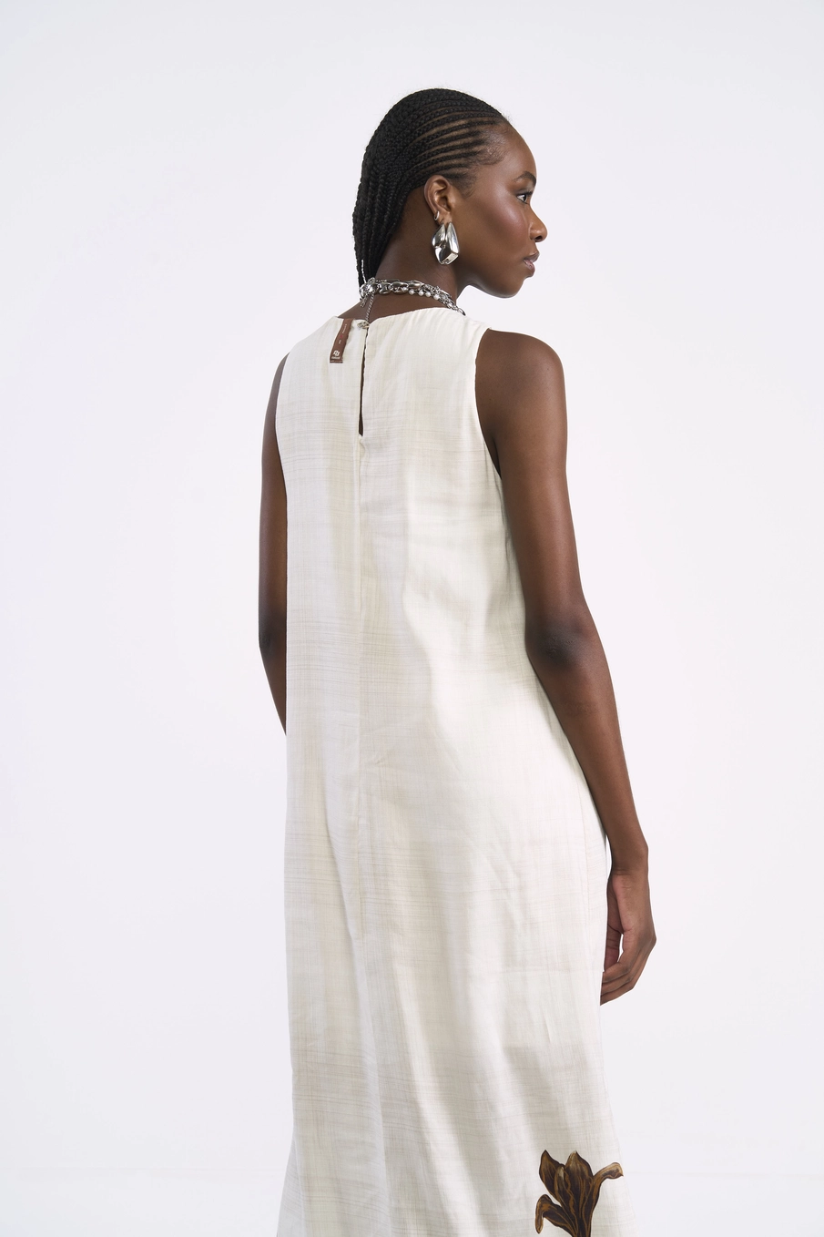 Vestido Midi Maxi Flora Reto Estampados