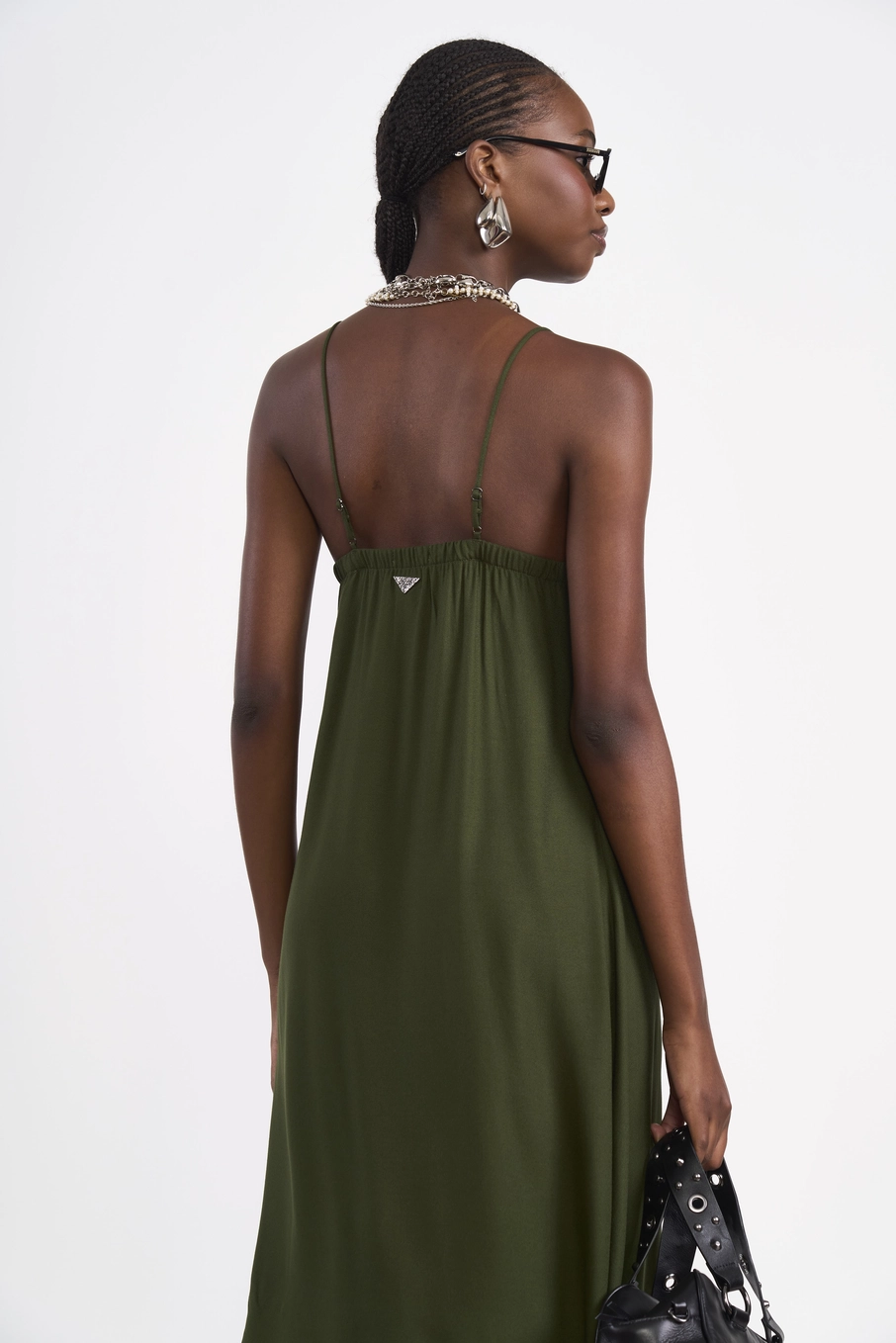 Vestido Fluido Assimétrico Verde