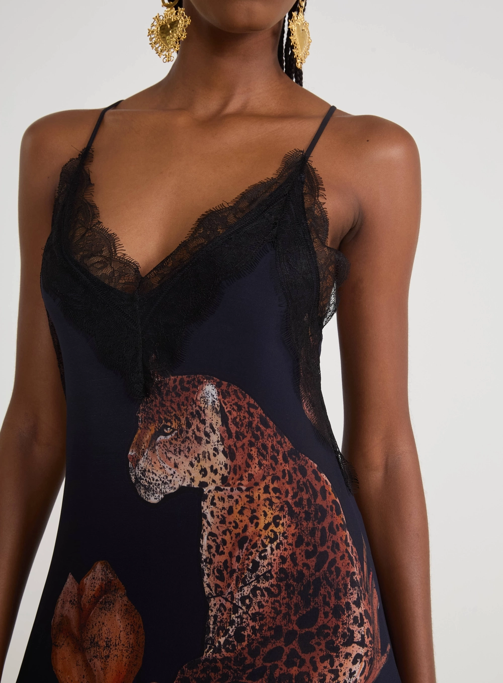 Vestido Curto Slip Dress Estampado Estampados