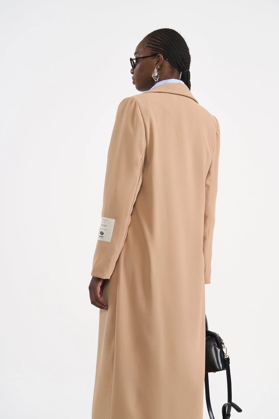Blazer Alfaiatado Max Alongado Bege Soybean