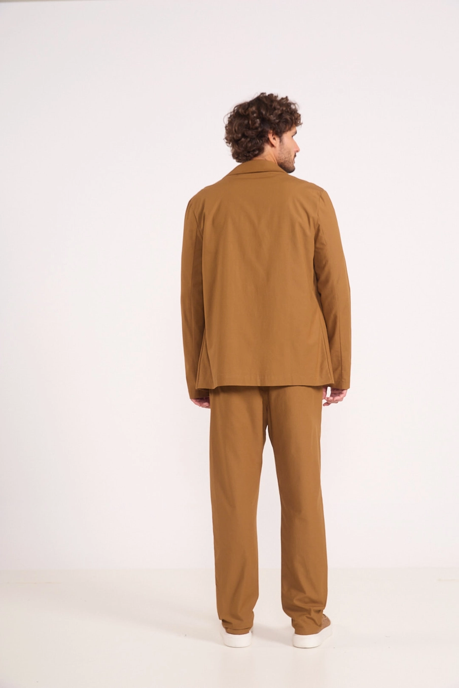 Blazer Em Alfaiataria Masculino Marrom