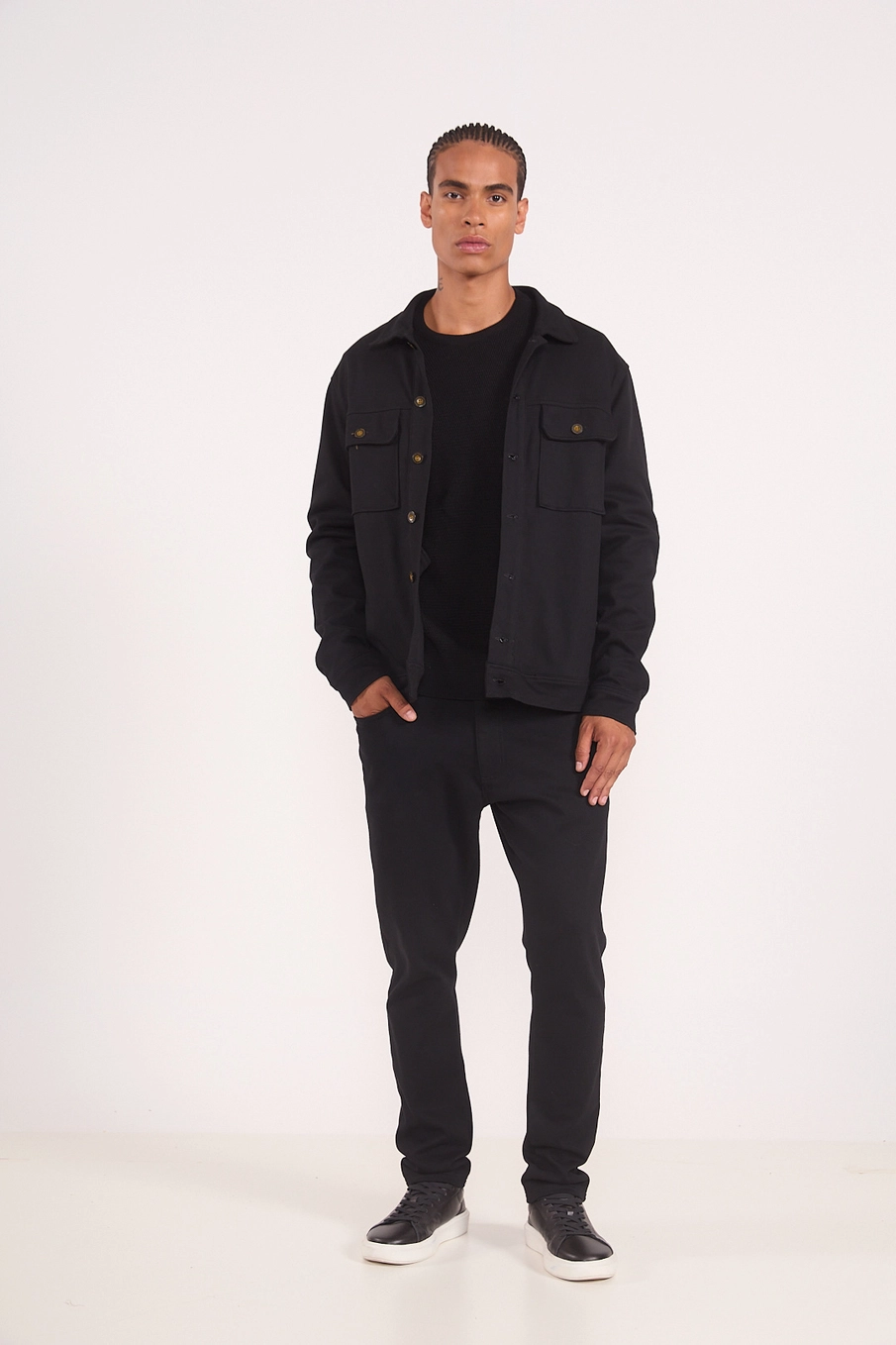 Suéter Tricot Texturizado Preto