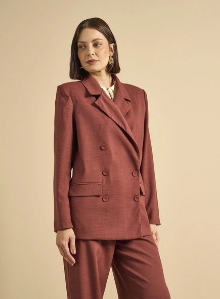 Blazer Alfaiataria Feminino Reto