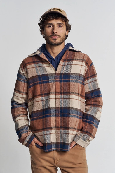Jaqueta Masculina Reta Xadrez