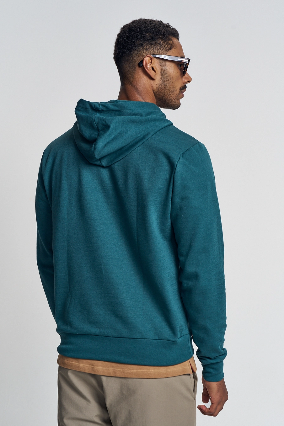Blusão Moletom Masculino Com Capuz Verde 3