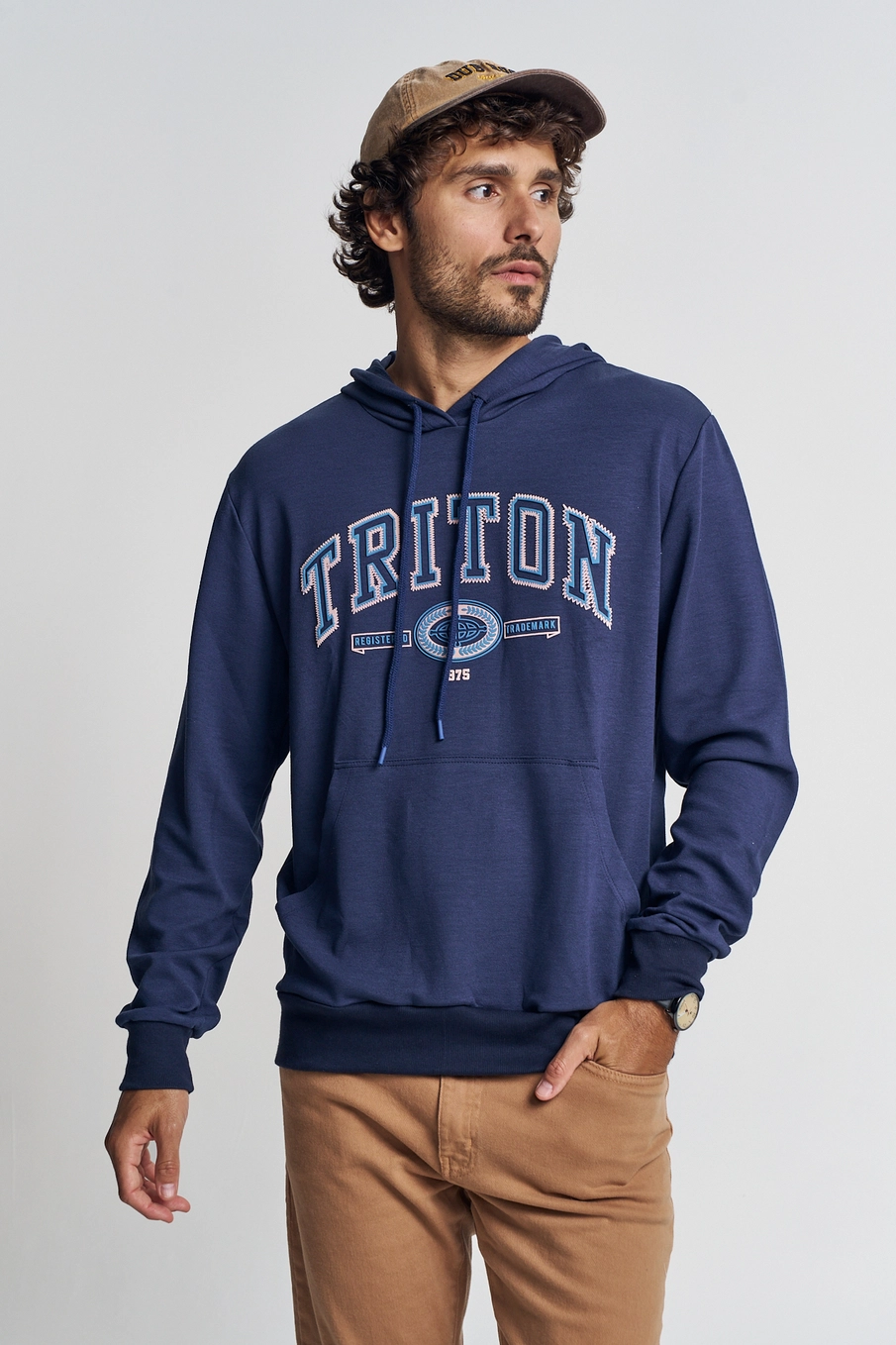 Blusão Masculino Comfy Com Estampa Azul 1