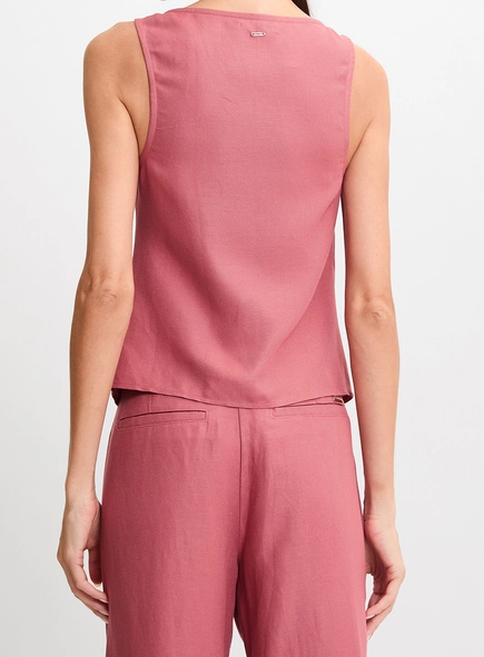 Blusa Alfaiataria Botões Frontais