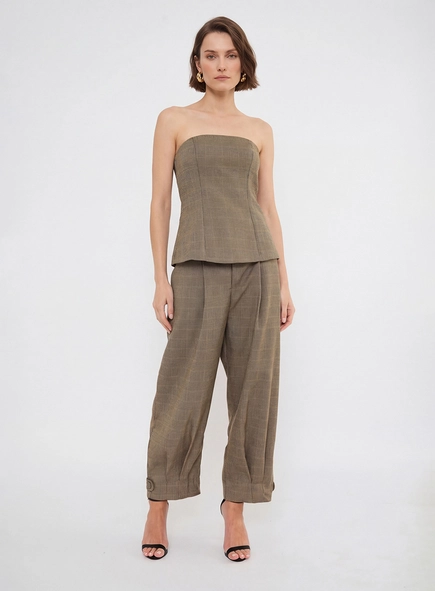 Blusa Tomara Que Caia Xadrez