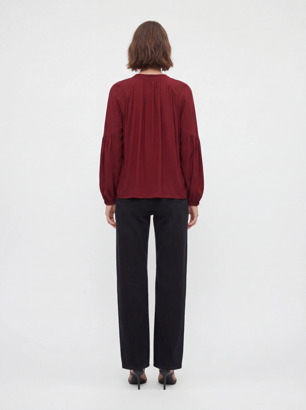 Blusa Comfort Manga Longa Vermelho 3
