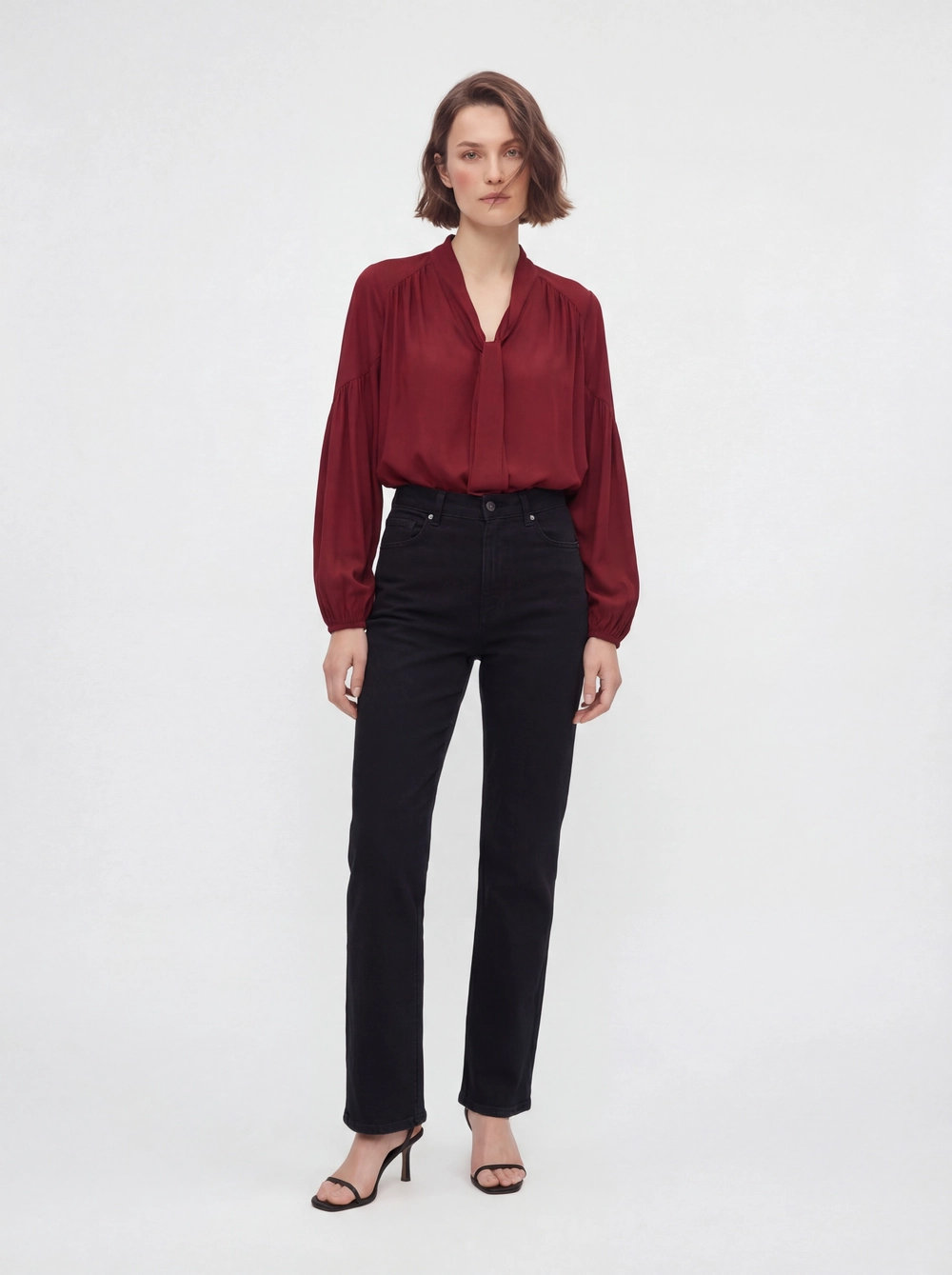 Blusa Comfort Manga Longa Vermelho 5