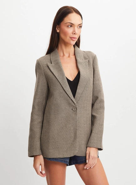 Blazer Alfaiataria Feminino Regular