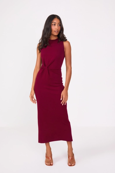 Vestido Midi Small Com Torção