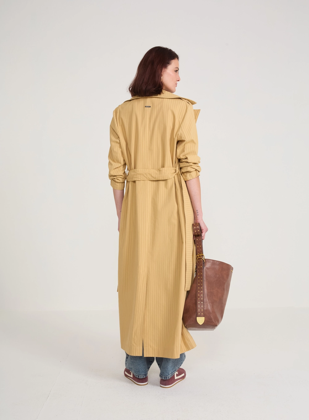 Casaco Trench Coat Alfaiataria Risca de Giz | Colcci
