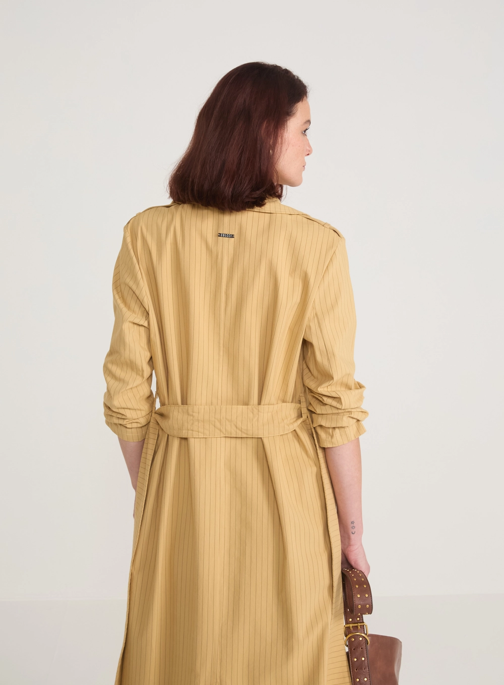 Casaco Trench Coat Alfaiataria Risca de Giz | Colcci
