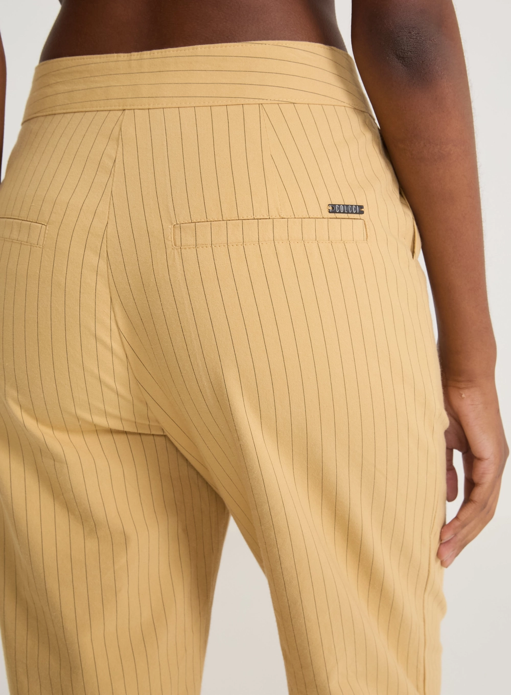 Calça Alfaiataria Wide Leg Risca De Giz Estampados