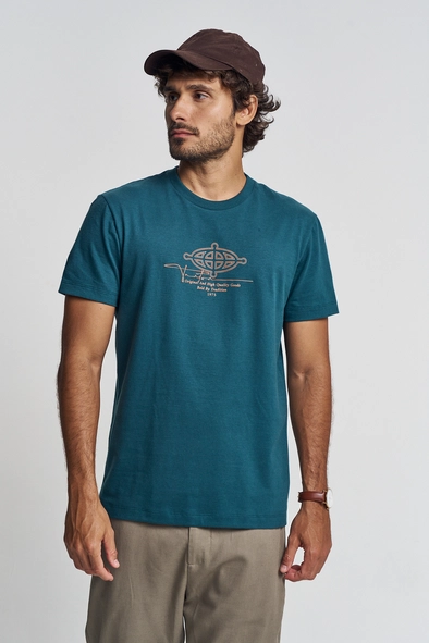Camiseta Reta Com Estampa