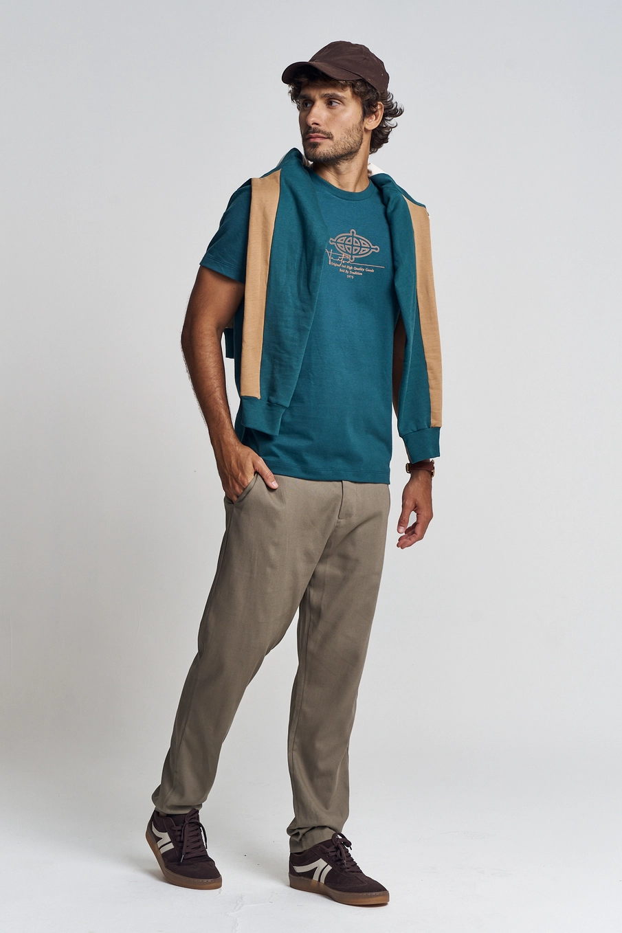 Camiseta Reta Com Estampa Verde 1