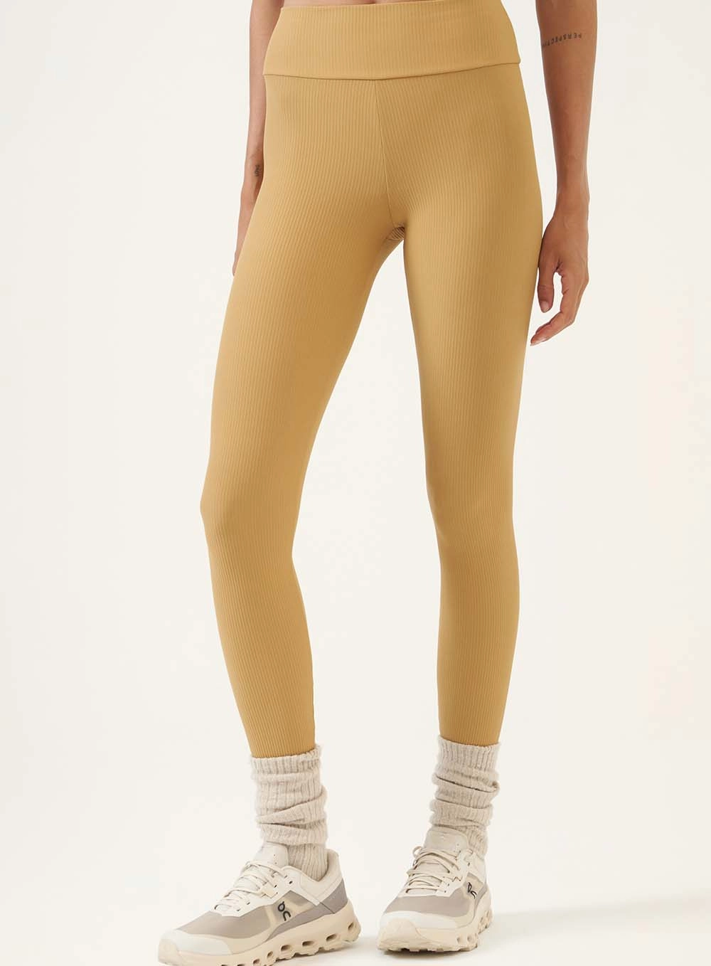 Calça Legging Canelada Bio-flow Bege