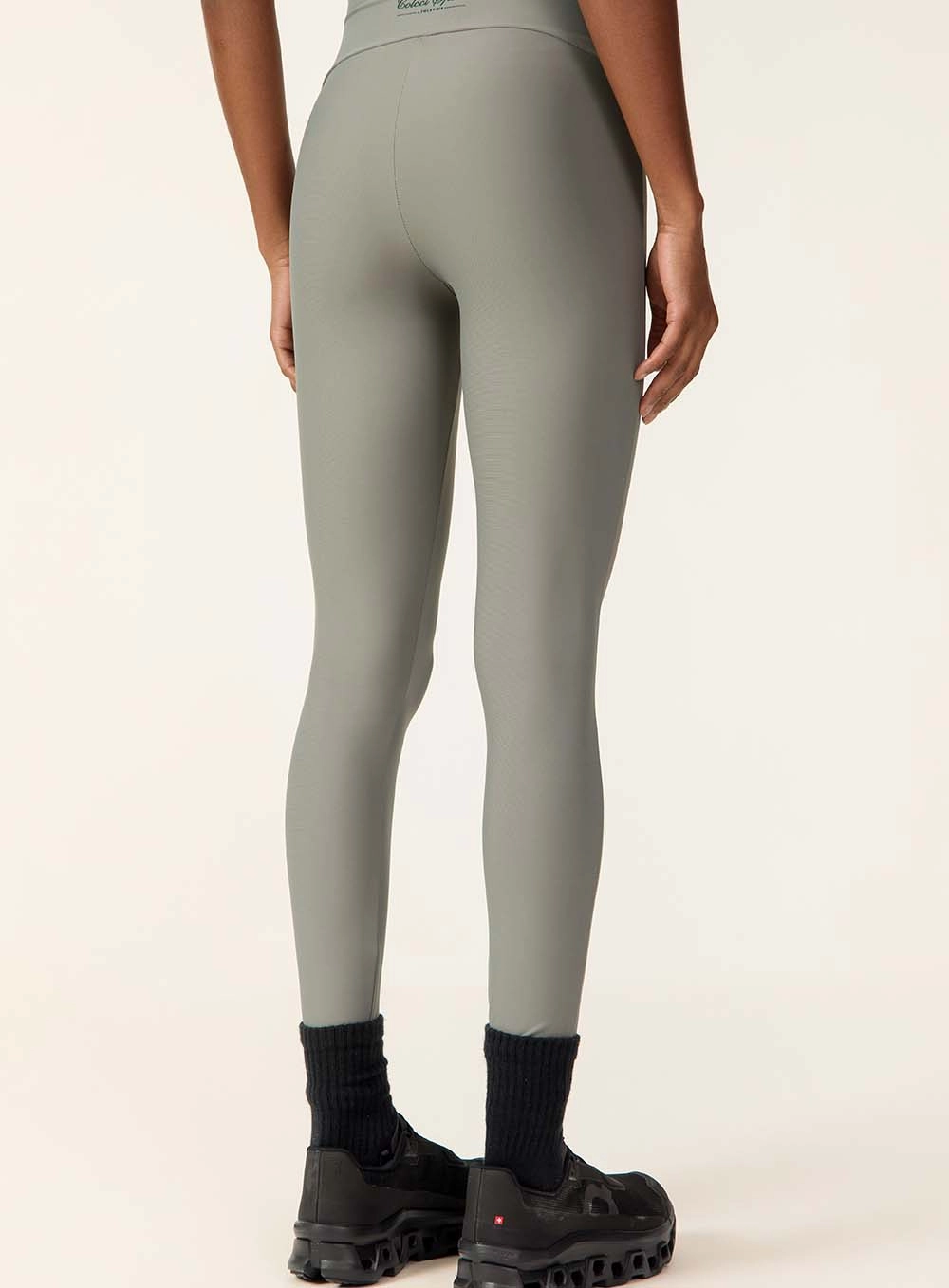 Calça Legging Cós Alto Recorte Anatômico Verde