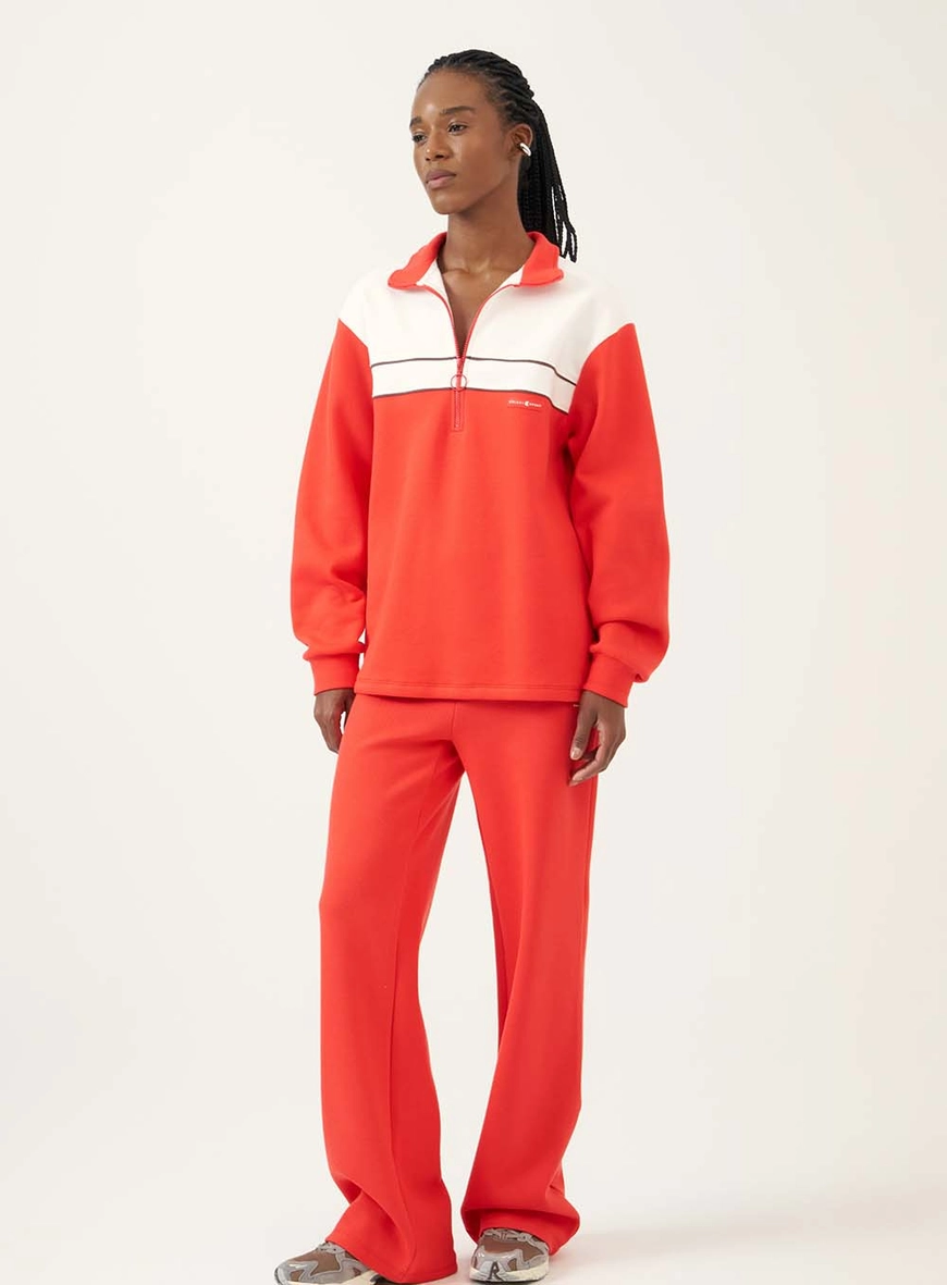 Calça Wide Leg Com Cintura Alta