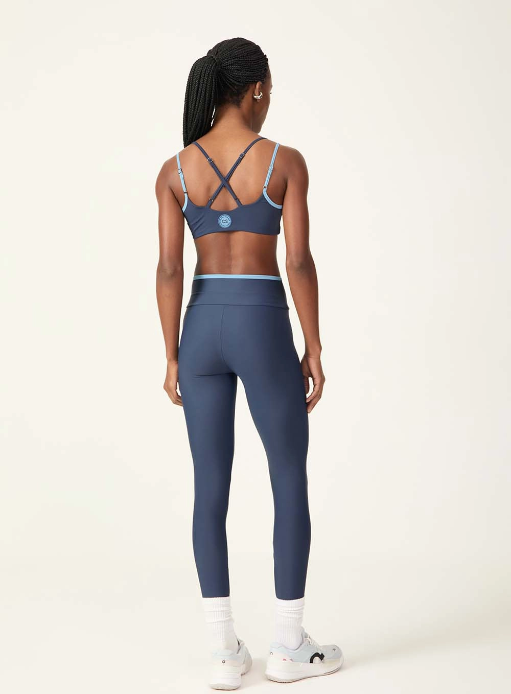 Calça Legging Cós Alto Modeladora Azul
