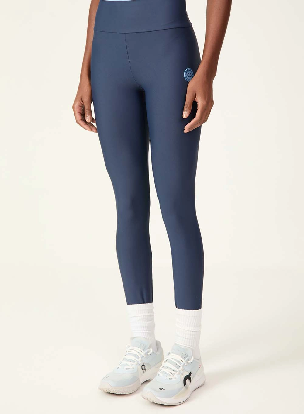Calça Legging Cós Alto Modeladora Azul