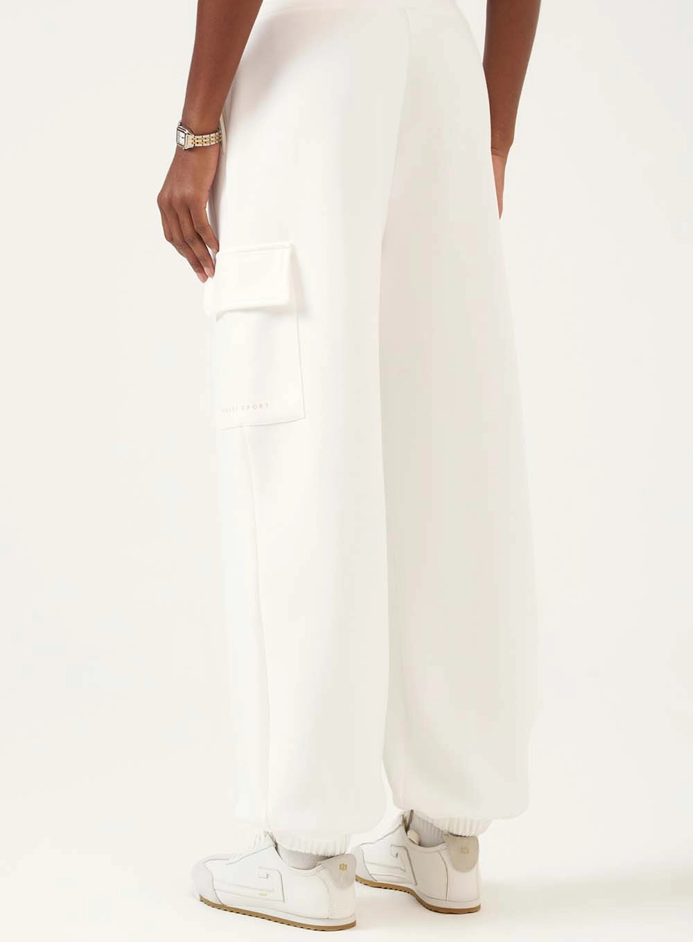 Calça Cargo Com Cintura Alta Off