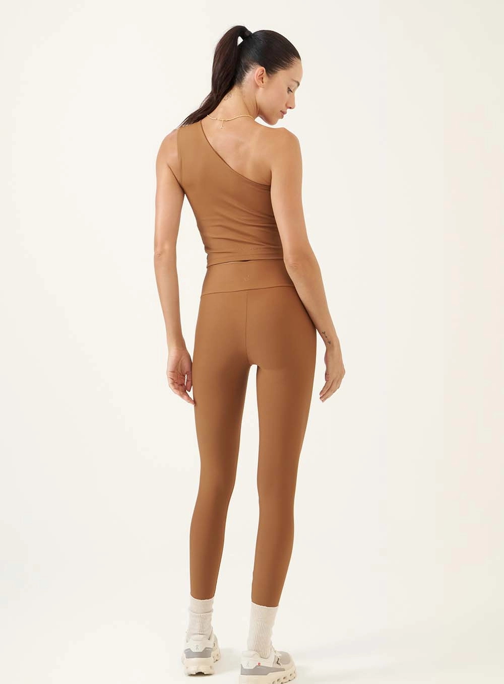 Calça Legging Soul Drapeada Marrom