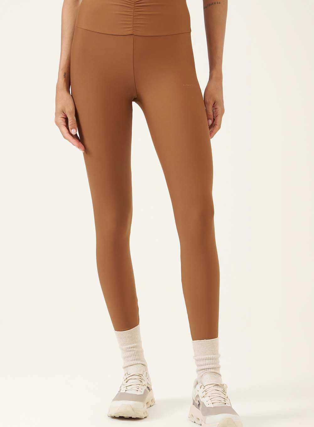 Calça Legging Soul Drapeada Marrom