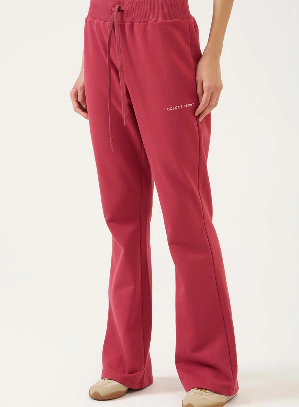 Calça Flare Active Cintura Alta Vermelho