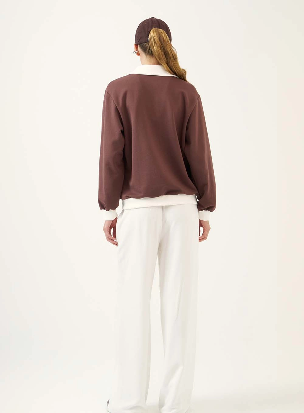 Calça Pantalona Com Cós Estruturado Off