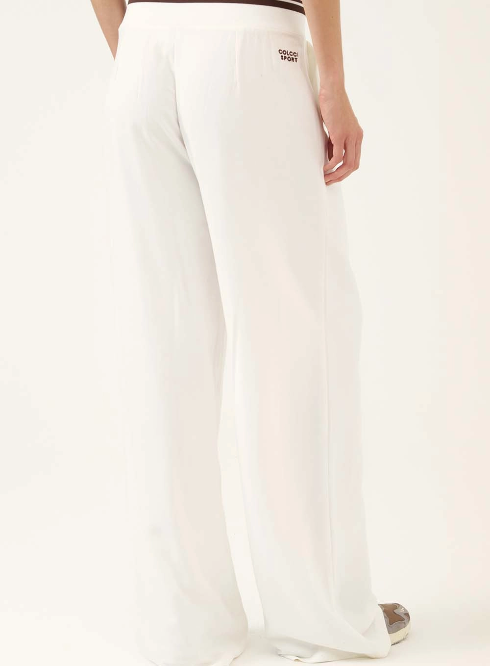 Calça Pantalona Com Cós Estruturado Off