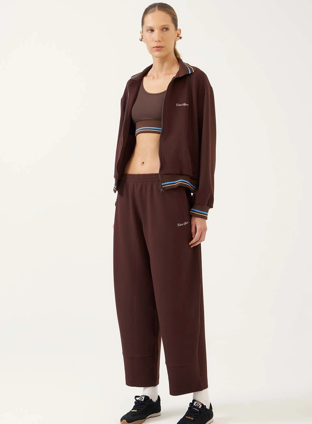 Calça Pantalona Conforto Modal Marrom